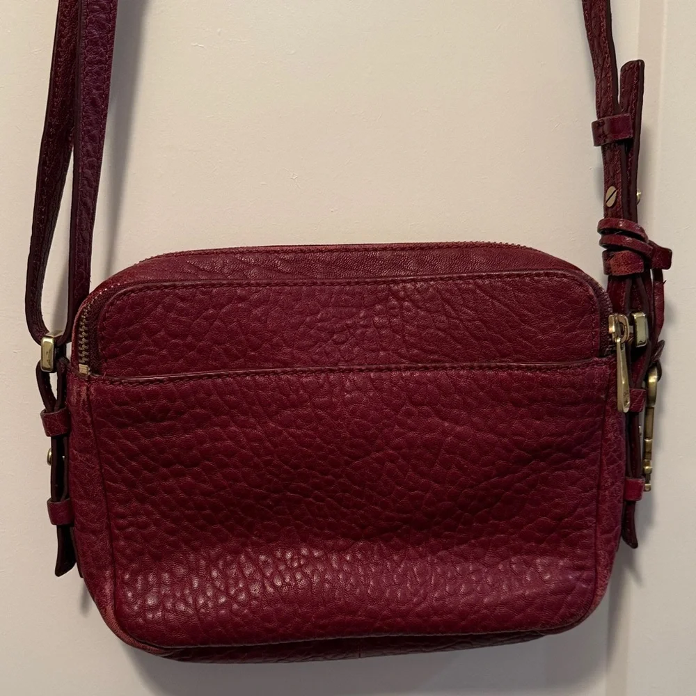 Fossil Women's Piper Toaster Maroon Crossbody Bag